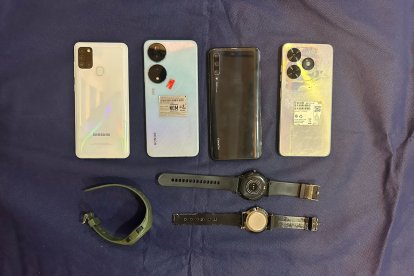 Parte de las evidencias que encontraron.