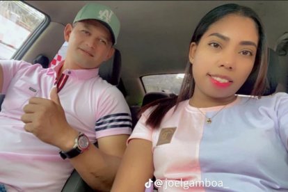 Jonathan Romero y Gissela Caicedo en vida.