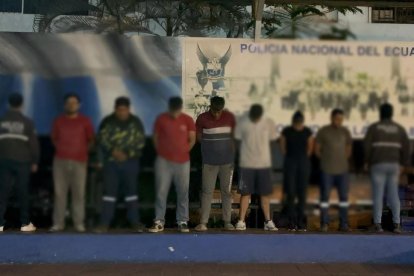 Los capturados guardan prisión en la ciudad de Guayaquil, a espera que se realice su juicio.