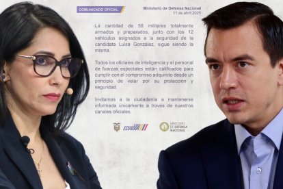 Luisa González y Daniel Noboa realizaron el cierre de sus campañas electorales en Guayaquil.