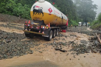 Algunas vías están seriamente afectadas, en el cantón Colta.