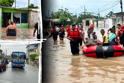 Ante la magnitud de la inundación, el Servicio Nacional de Gestión de Riesgos y Emergencias (SNGR) y la Unidad de Gestión de Riesgos (UGR) del Municipio de Machala activaron un albergue temporal.