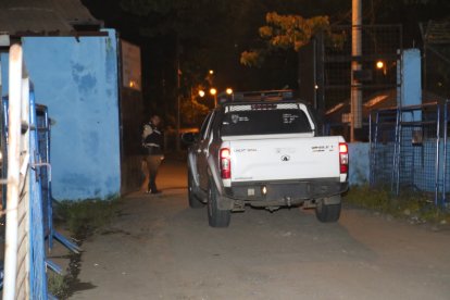 Así se encontraba el centro penitenciario en la noche del sábado.