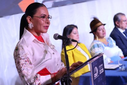 Diana Atamaint adelantó hora de resultados oficiales.