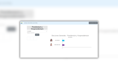 Resultados de Elecciones Ecuador 2025: Así se inició la plataforma de conteo de votos del CNE.