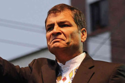 Rafael Correa no acepta la victoria de Daniel Noboa.