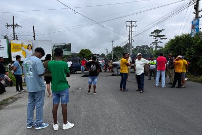 La parroquia rural de Chura, jurisdicción del cantón Quinindé, se convirtió en el epicentro de una protesta.
