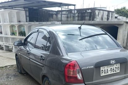 La víctima llegó al sitio en este vehículo.