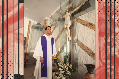 El padre Reinel Garzón, misionero claretiano, párroco y rector del santuario del Cristo del Consuelo.