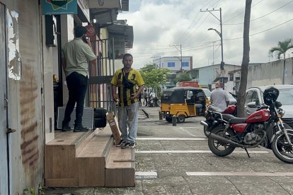 El lugar donde fueron alcanzados por los delincuentes.
