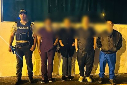 Los cuatro detenidos tras la muerte de la joven policía.