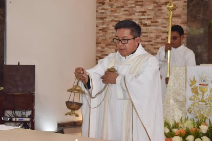 El padre Víctor Ocaña, actual párroco.