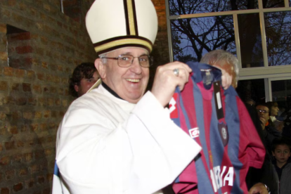 Jorge Mario Bergoglio siempre dijo abiertamente que era hincha de San Lorenzo.