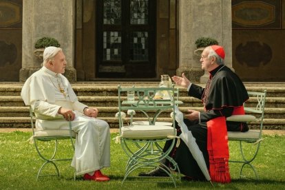 Los Dos Papas también experimentó un aumento de visualizaciones tras el deceso del Papa Francisco.
