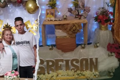 Zunilda Valero, madre de Greison Pineda, le rindió un homenaje, a un año del crimen en Quito.