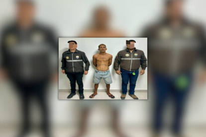 El sujeto detenido en Manta.