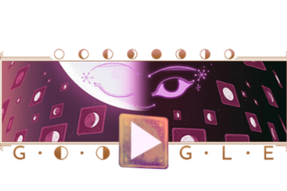 Así es el doogle de Google con el juego de la Salida de la Media Luna.