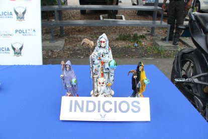 Indicios incautados a los detenidos en Guayaquil.