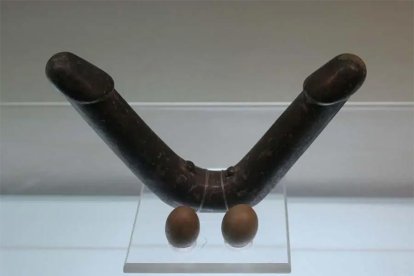 Doble dildo de la dinastía Han.