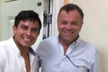 Luis Enrique Jairala junto a Daniel Salcedo.