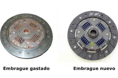 Un disco de embrague desgastado se puede diagnosticar fácilmente con una inspección visual.