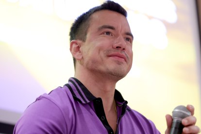 Daniel Noboa, presidente de Ecuador, cumple gira internacional.