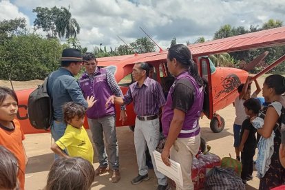 Para llegar a la parroquia Huasaga desde Taisha se requiere transporte aéreo