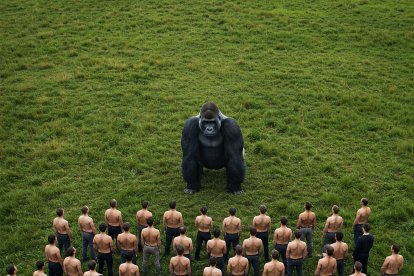 Esta es la representación gráfica que creó una IA sobre la curiosa idea de este encuentro.