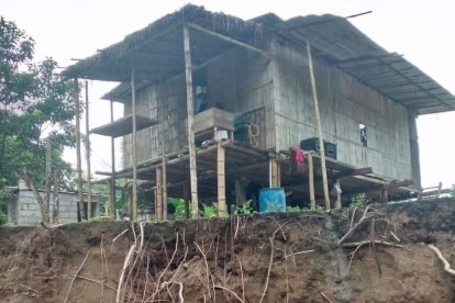 Hay viviendas a punto de colapsar en la zona.