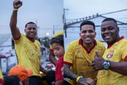 Máximo Banguera, Bryan de la Torre y Narciso Mina en el bus del recuerdo.