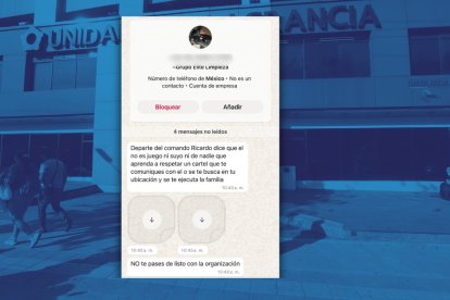 Esta es una de las tantas amenazas que ha recibido el comunciador.