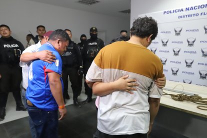 Los secuestrados fueron entregados a sus familiares en la Unidad de Vigilancia Comunitario Florida.