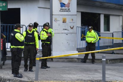 Los sujetos fueron llevados a la Unidad de Flagrancia luego de cometer el delito.