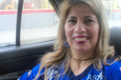 Mirna, madre hincha de Emelec.