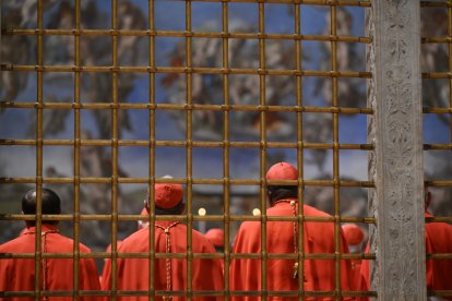 La reunión se realiza en la histórica Capilla Sixtina, a puerta cerrada.