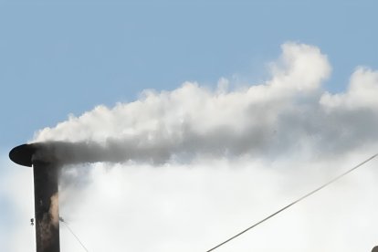 Esta fue la fumata blanca que salió este 8 de mayo.