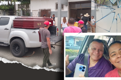 Ganaderos y caballistas de Colimes, Salitre y Daule arribaron a la morgue de Balzar para conocer sobre la muerte de Gladys Echever Salas y su esposo, Neizzer Cevallos.