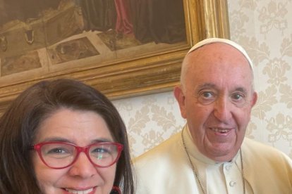 Reunión entre Ugaz y Francisco en noviembre de 2022.