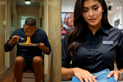 La IA recrea una vida normal para las estrellas de Hollywood