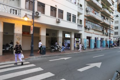 La zona de la balacera en el centro de Guayaquil.