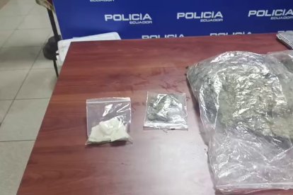 Las sustancias estaban en fundas.