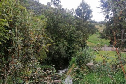 Uno de los recorridos que se puede hacer en Mocha es un trayecto por un riachuelo que baj del volcán.