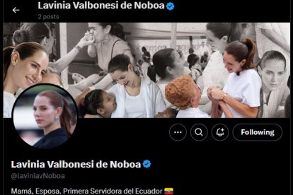 Valbonesi es la primera dama más joven en la historia del país