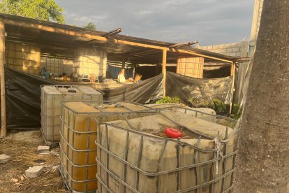 Así almaceban el combustible.