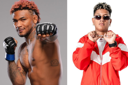 El peleador de la UFC Michael Morales y el cantante Jombriel
