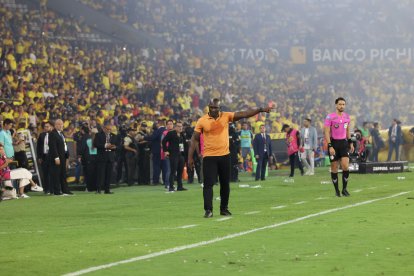 Segundo Castillo vistió de camiseta ante Emelec.