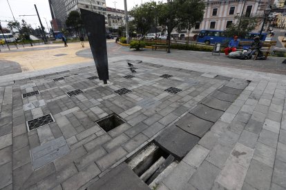 En San Blas no ha quedado nada de lo que fue un juego de agua y luces para disfrutar.