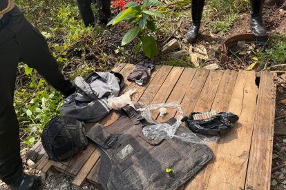 Lo hallado luego del ataque en Flor de Bastión.