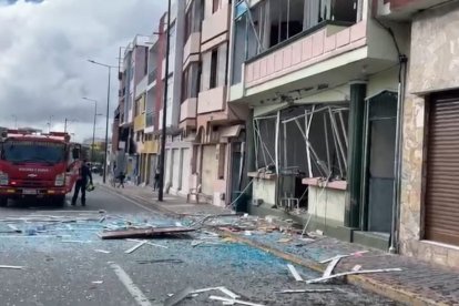 La explosión dejó siete viviendas afectadas.