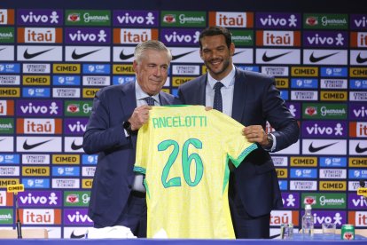 Ancelotti fue presentado este lunes 26 de mayo como nuevo seleccionador de Brasil.